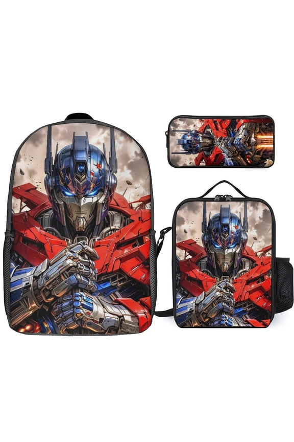 3PCS Multi-functional Backpack Set, Transformers Laptop Bag Travel Daypack Large Capacity With Lunch Bag