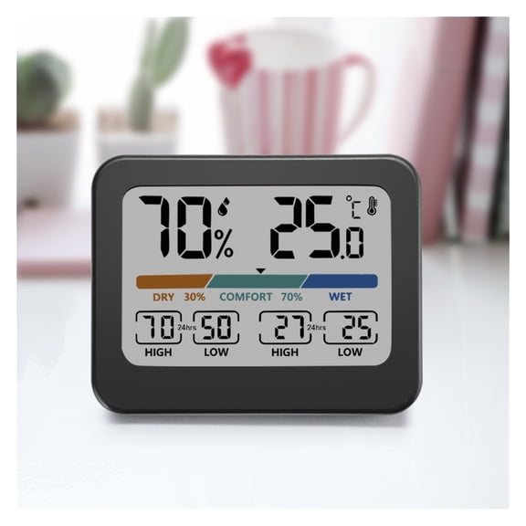 3PCS Multifunctional Temperature Humidity Recording Screen Thermometer Hygrometer Hygrothermograph ,Simple Operation