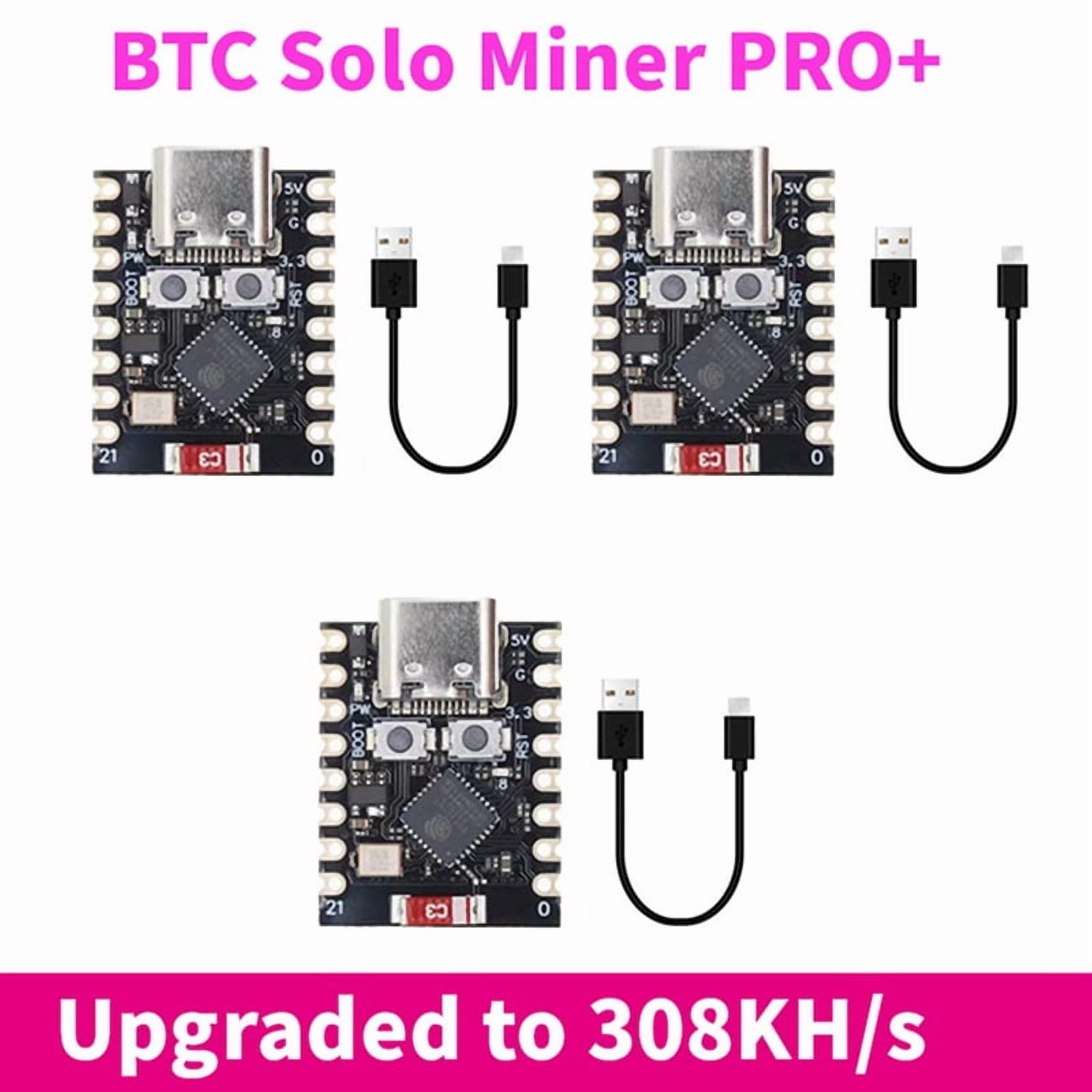 3PCS NMminer BTC Solo Miner PRO+ 308KH/S Hashrate Miner Bitcoin Mini Miner  Mining Miner for Home Office,3 x Miner 3 x Data Cable,Random Color -  Walmart.com