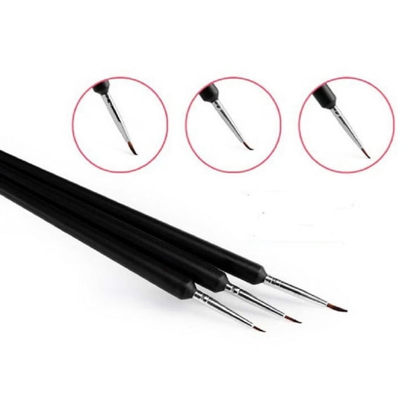 3PCS Nail Art Pen Liner UV Gel Liner Polish Brush Tool Set Jargod