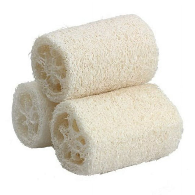 3pcs Natural Loofah Bath Body Shower Sponge Scrubber Large