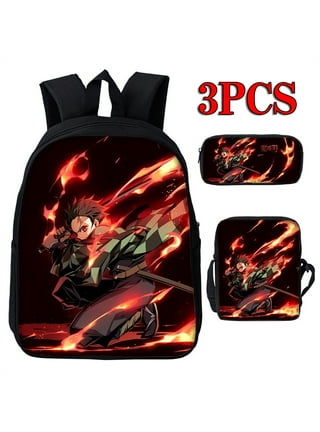 3PCS Anime Fashion Stitch Backpack Shoulder Bag Stitch Pencil Case