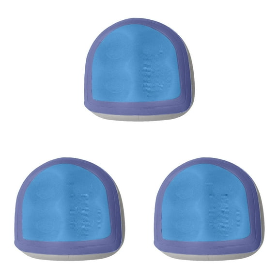 3PCS Non Slip Hot Tub Seats for Adults,Inflatable Hot Tub Accessories with Suction Cup and Mesh,Inflatable and Water-Filled DualPurpose Hot Tub Booster Seat Comfortable Soft Hot Tub Cushion