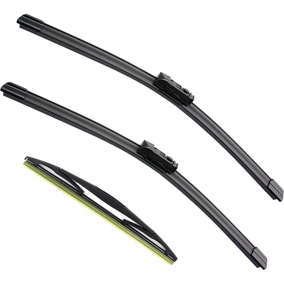 3PCS OE Replacement Windshield Wiper Blades for Honda Element 2003-2011, Nissan Cube 2009-2014, All Season Front & Rear Wipers 20"+20"+12", J-Hook Connector