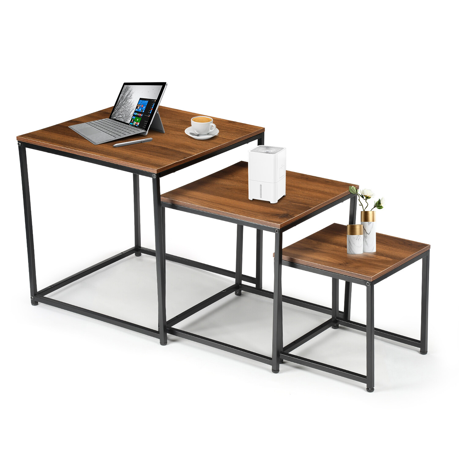 3PCS Occasional Table Set Oyajia Modern Living Room Table Set With 3pcs-occasional-table-set-oyajia-modern-living-room-table-set-with
