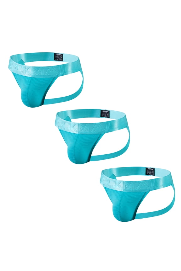 3PCS/Pack Mens Thongs Jockstrap Low Rise Athletic Supporter Jockstrap Mens Breathable Briefs Jockstrap