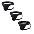 thumbnail image 1 of 3PCS/Pack Mens Thongs Jockstrap Low Rise Athletic Supporter Jockstrap Mens Breathable Briefs Jockstrap, 1 of 6
