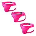 thumbnail image 1 of 3PCS/Pack Mens Thongs Jockstrap Low Rise Athletic Supporter Jockstrap Mens Breathable Briefs Jockstrap, 1 of 5