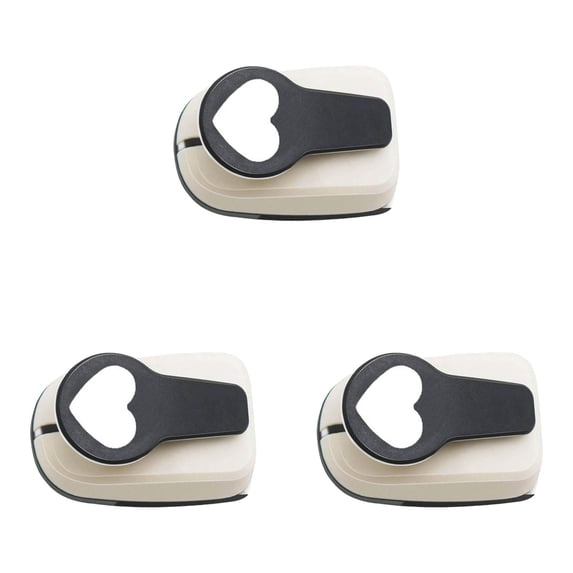 3PCS Paper Hole Punch Paper Cutter for Crafts Hole Punchers Tool eart Shapes for Card Making Scrapbooking HeartPunches For Paper Crafts