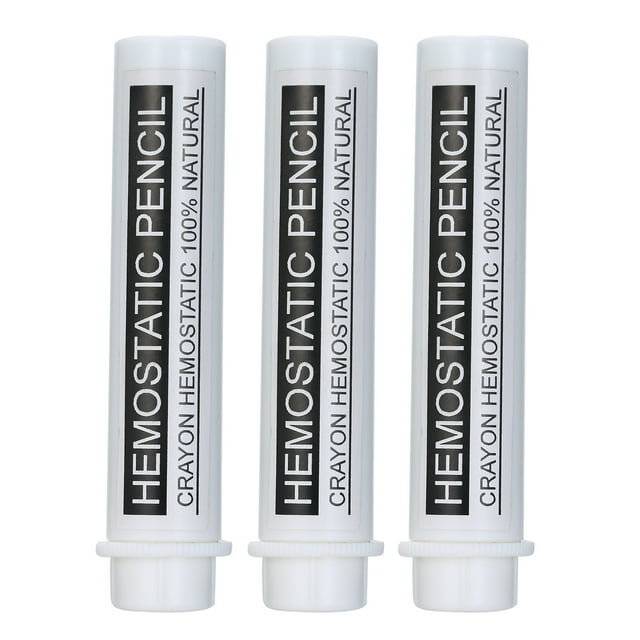 3PCS Alum Styptic Pencils Set Antiseptic Blood Stopper for Nicks and