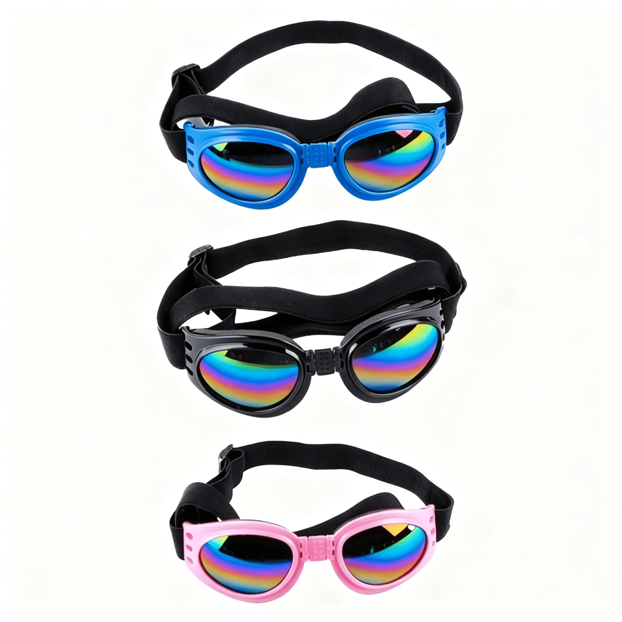 3PCS Pet Dog Goggles Protection Doggles Sunglasses for Small Medium Breeds