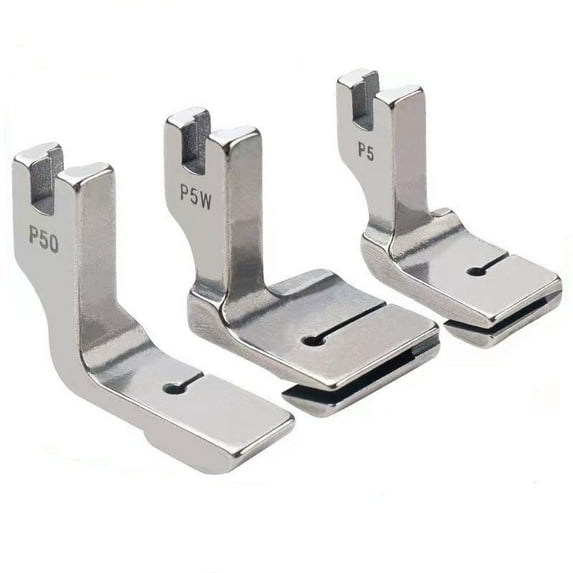 3PCS Piping Sewing Machine Presser Foot, Double Gathering Pleated Shirring Presser Foot for Industrial Sewing Machine, P5 P50 P5W Fits for Most of Common Sewing Machine