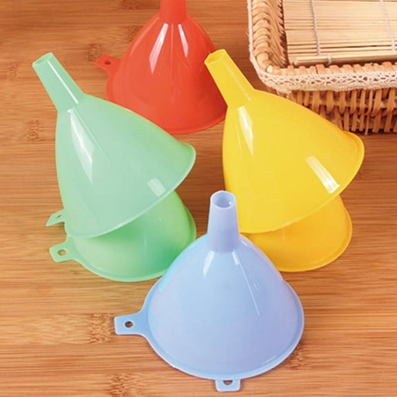 3PCS Plastic Kitchen Oil Water Cooking Funnel Tool Random Set Color V3F0