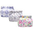 thumbnail image 1 of 3PCS Pocket Cosmetic Bag, No Zipper Self-closing Small Makeup Bag Coin Purse, Waterproof Mini Pouch for Women Mini Travel Storage bag for Cosmetics Headphones Jewelry, 1 of 6
