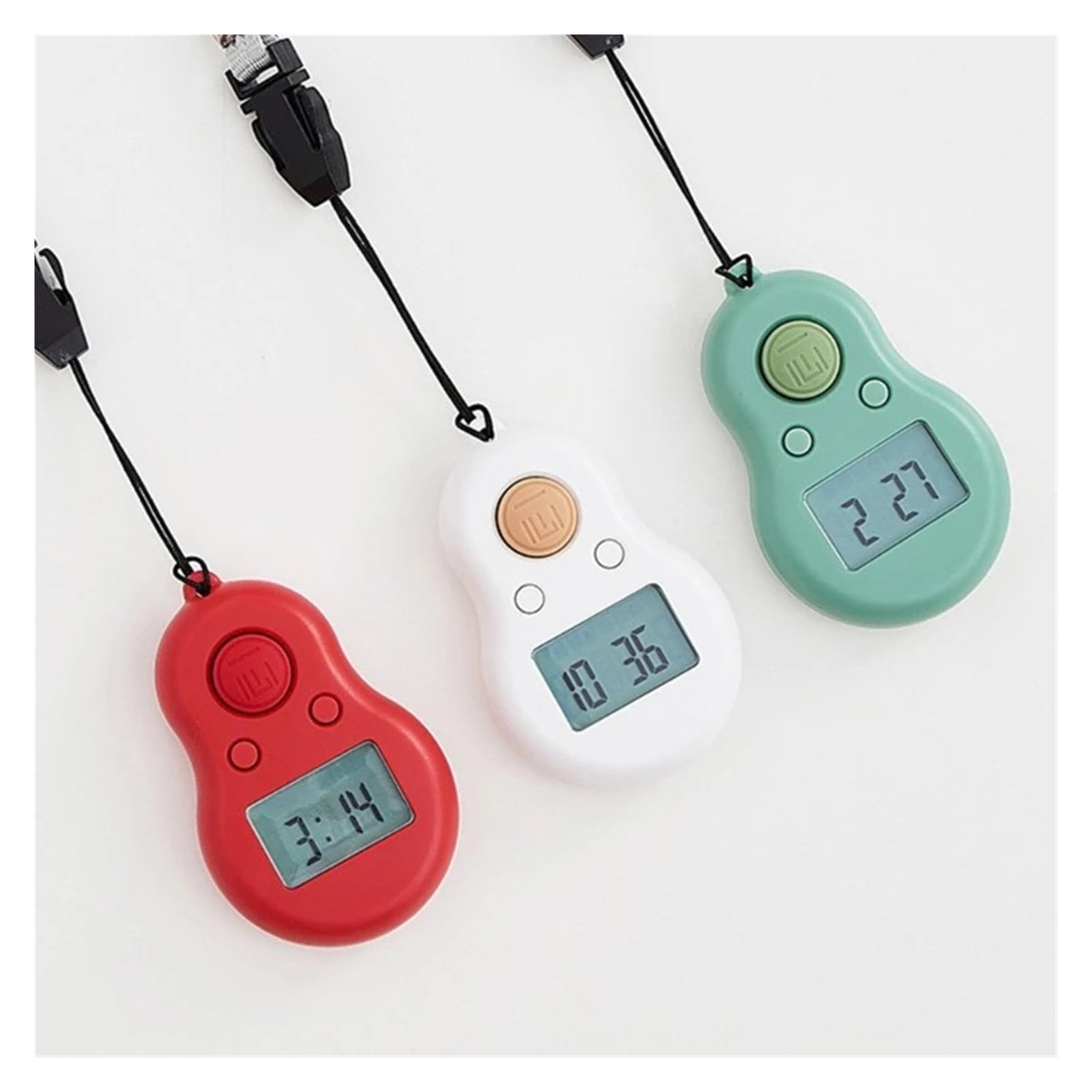 3PCS Portable LED Backlight Counter with Lanyard Electronic Digital ...