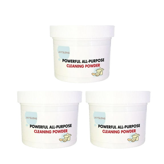 3PCS Powerful All Purpose Cleaning Powder, Foam Rust Remover Kitchen All-Purpose Cleaning Powder,Kitchen Instant Cleaning Powder,Soak To Clean Greasy Dirt,Multi-Purpose Foam Cleaner Rust Remover