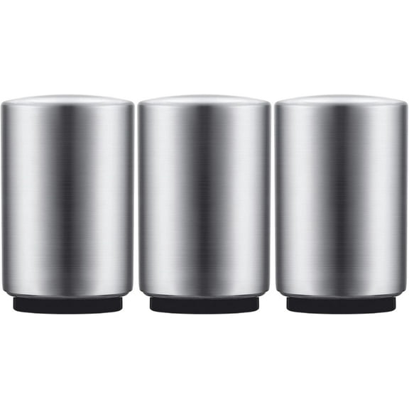 3PCS Premium Automatic Beer Bottle Opener, Magnet Stainless Steel Push Down Off Soda Lid Open Magnetic Catching No Damage Caps, Portable Pop the Top Bar Tools for Home Wine Accessories Picnic Camping