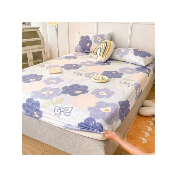 3PCS Printed Deep Pocket Bed Sheet Set - Soft Skin-Friendly All-Season Bedding (Double/Full/King/Queen, Machine Washable | Halloween Gift)