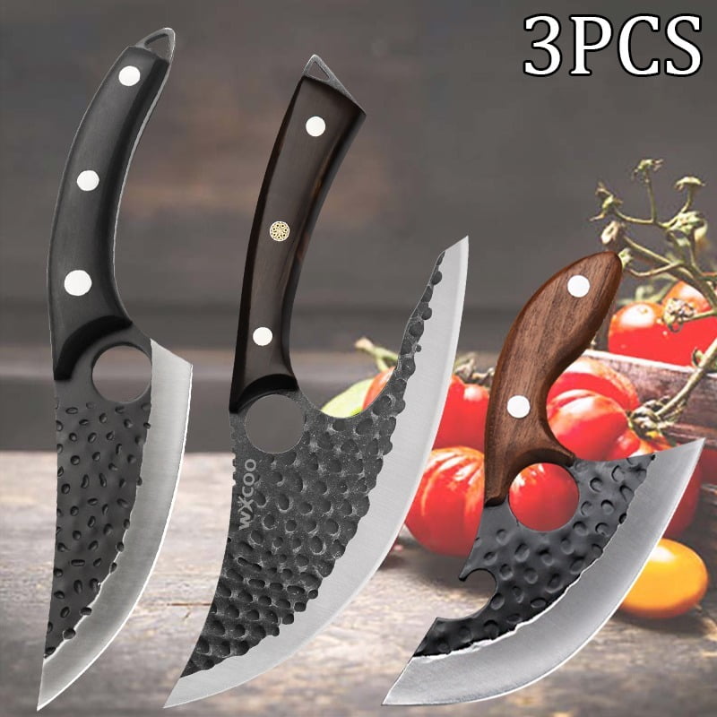 3PCS Professional Stainless Steel Santoku Utility Knife Sharp Multipurpose Knife Chef Knife Cooking Knife Cutting Knife Fruit Knife Kitchen Items Fish Knife for Kitchen Convenience Sashimi Knife