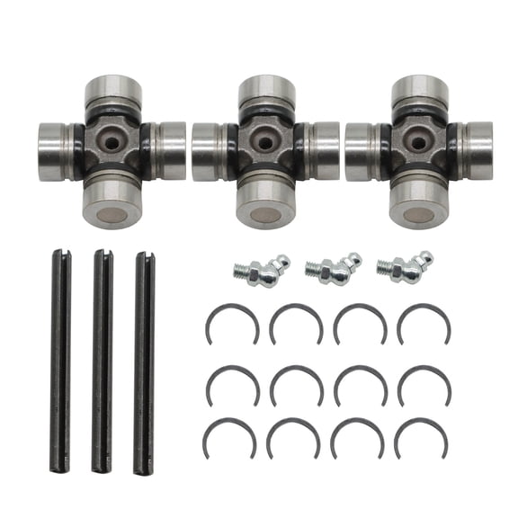 3PCS Prop Shaft Universal Joint Kit, Fits Polaris RZR 1000 900 800-4 Turbo XP, Front and Rear Drive Shaft U-Joint Replacement