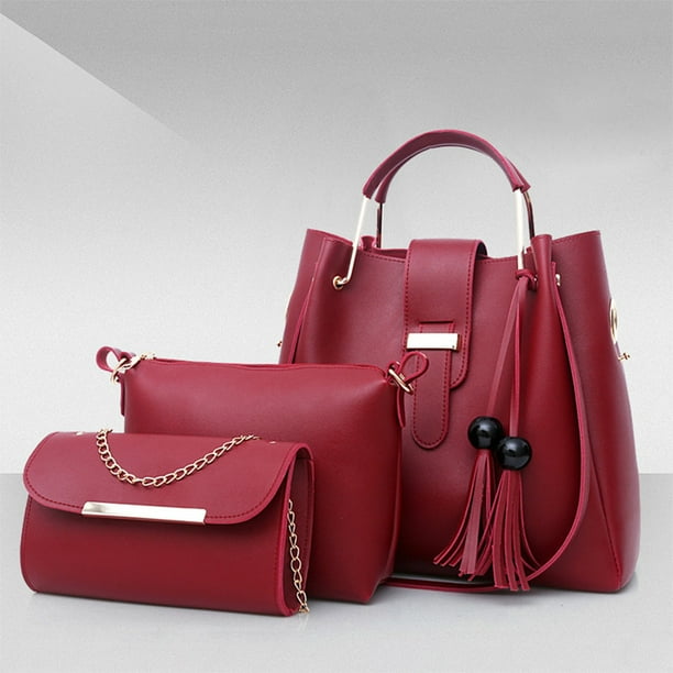 3PCS Purses for Women Tote Purse Women s Handbags and Wallets Women s Shoulder Bag Fashion Vintage 3 Piece Set Top Handle Satchel Bag Tote Work Bag