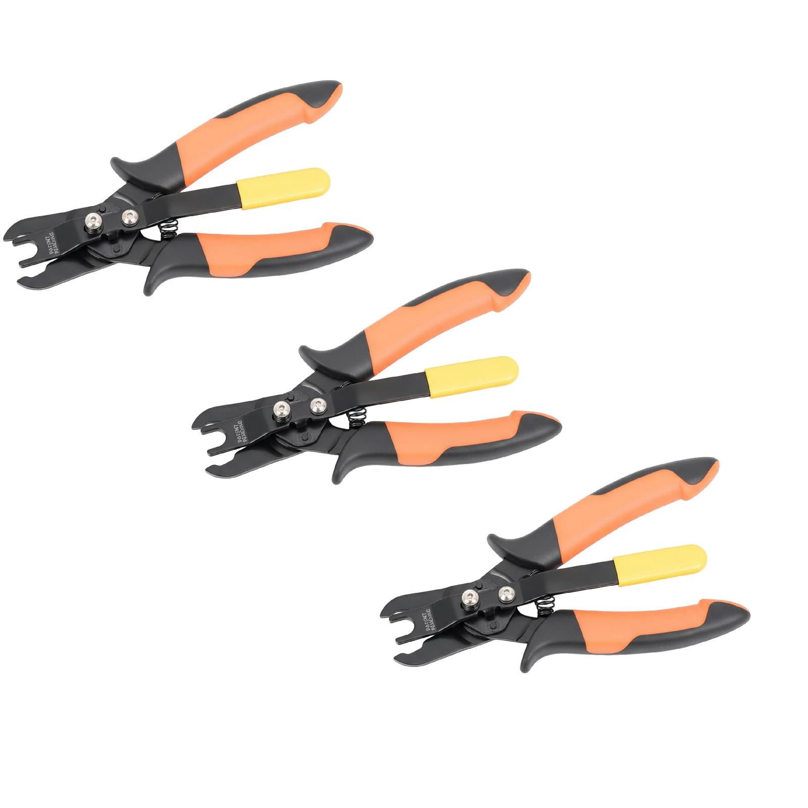3PCS Push To Fittings Air Line Disconnect Tool Kit Push Fitting Removal Tool for 1/4” 5/16” 3/8” 1/2” (6mm 8mm 10mm 12mm) Quick Air Hose Fittings Removal Tool Air Line Release Pliers