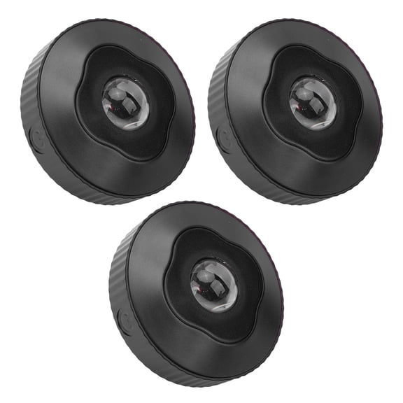 3PCS RGB Colorful Puck Light Battery Operated USB Rechargeable Under Cabinet Lighting Set for Wine Cabinets Shelves Closets Black Center Finish 13 x 12 Inches