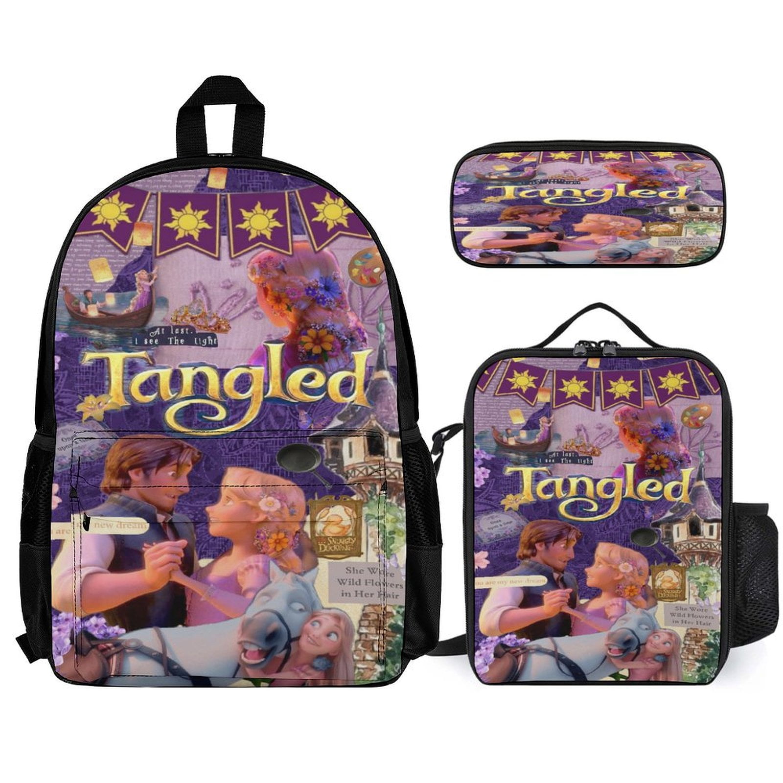 Rapunzel backpack and lunchbox discount
