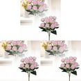 thumbnail image 1 of 3PCS Realistic Flower Bouquet - Lifesize Floral Arrangements with Long Stems - Artificial Peonies & Hydrangeas for Wedding, Living Room & Table Decor, 1 of 6