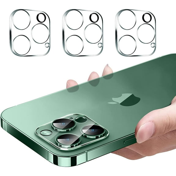 3PCS Rear Back Camera Lens Protector Tempered Glass for iPhone 13 Pro/13 Pro Max - HD Clear Full Coverage Guard