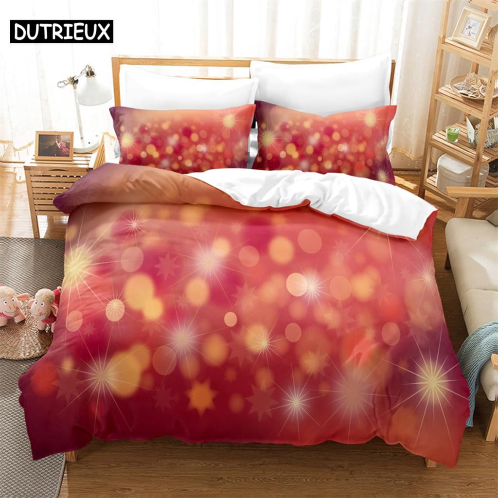 3PCS Red Dream Kit Bedding Sets Home Bedclothes Super King Cover
