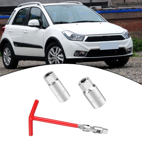 3PCS Removal Tool 16 21mm T-Handle Flexible Spanner Socket Wrench Set