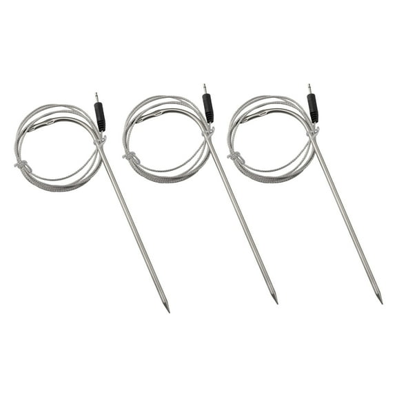 3PCS Replacement Probes for BBQ Thermometer with DC2.5 Connector