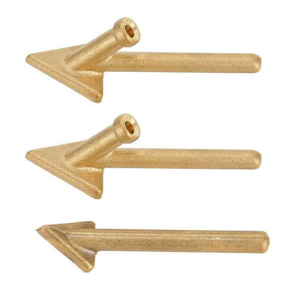 3PCS Replacement Tips for 80W Plastic Welder, Steel Triangle Soldering Iron Tip for TPO TEO PP Auto Bumper Repair Kit
