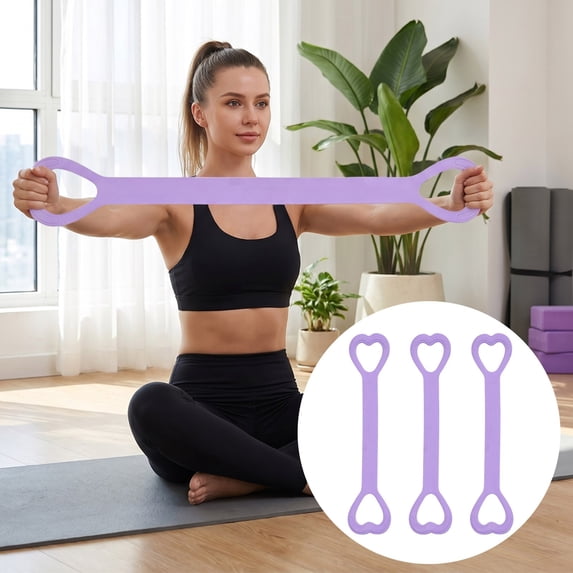 3PCS Resistance Bands Figure 8 Exercise Bands for Women, 2026 Elastic Bands for Working Out Arm Back Shoulder Training Elastic Ropes,Exercise Equipment for Yoga Pilates