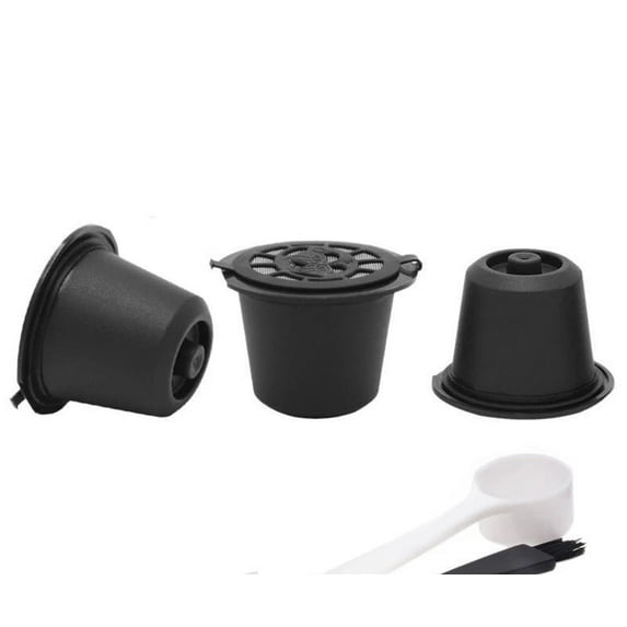 3PCS Reusable Coffee Capsules Pod Nespresso Stainless Steal