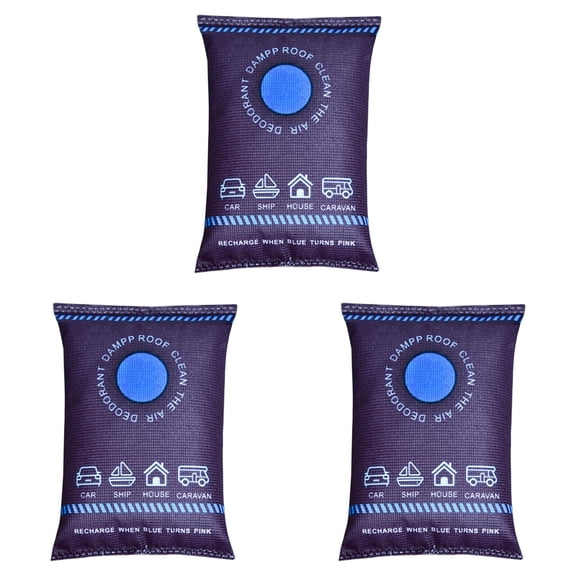 3PCS Reusable Dehumidifier Bags,Dehumidifier Bags for Car,Car Moisture Absorber for Windows Interior,Portable Condensation Prevention for Wardrobe,Closet,Basement,RV,Camper Storage