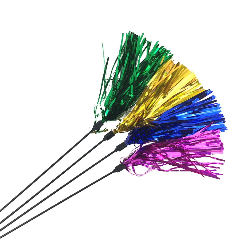 3PCS Ribbon Plastic Rod Color Reflective Paper Funny Practical Shiny