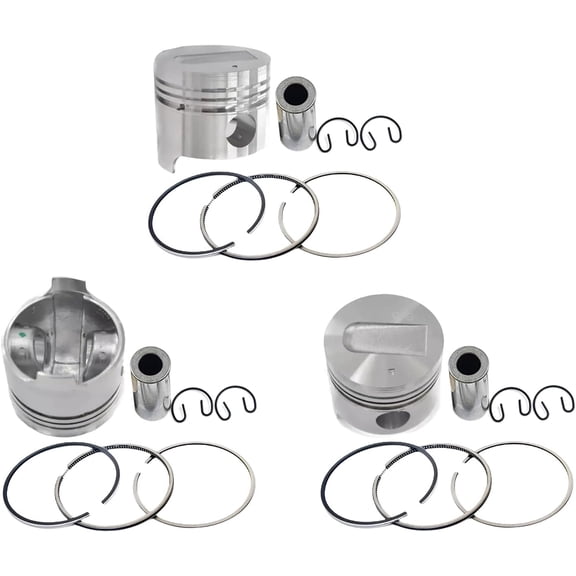 3PCS S3L Piston+Piston Rings For Mitsubishi S3L S3L2 Engine For Peljob EB250 EB300 EB306 Excavator For Loader MM25T MM30CR MM30T Tractor STD S3L piston Rings set 31A17-08400 31A1708400