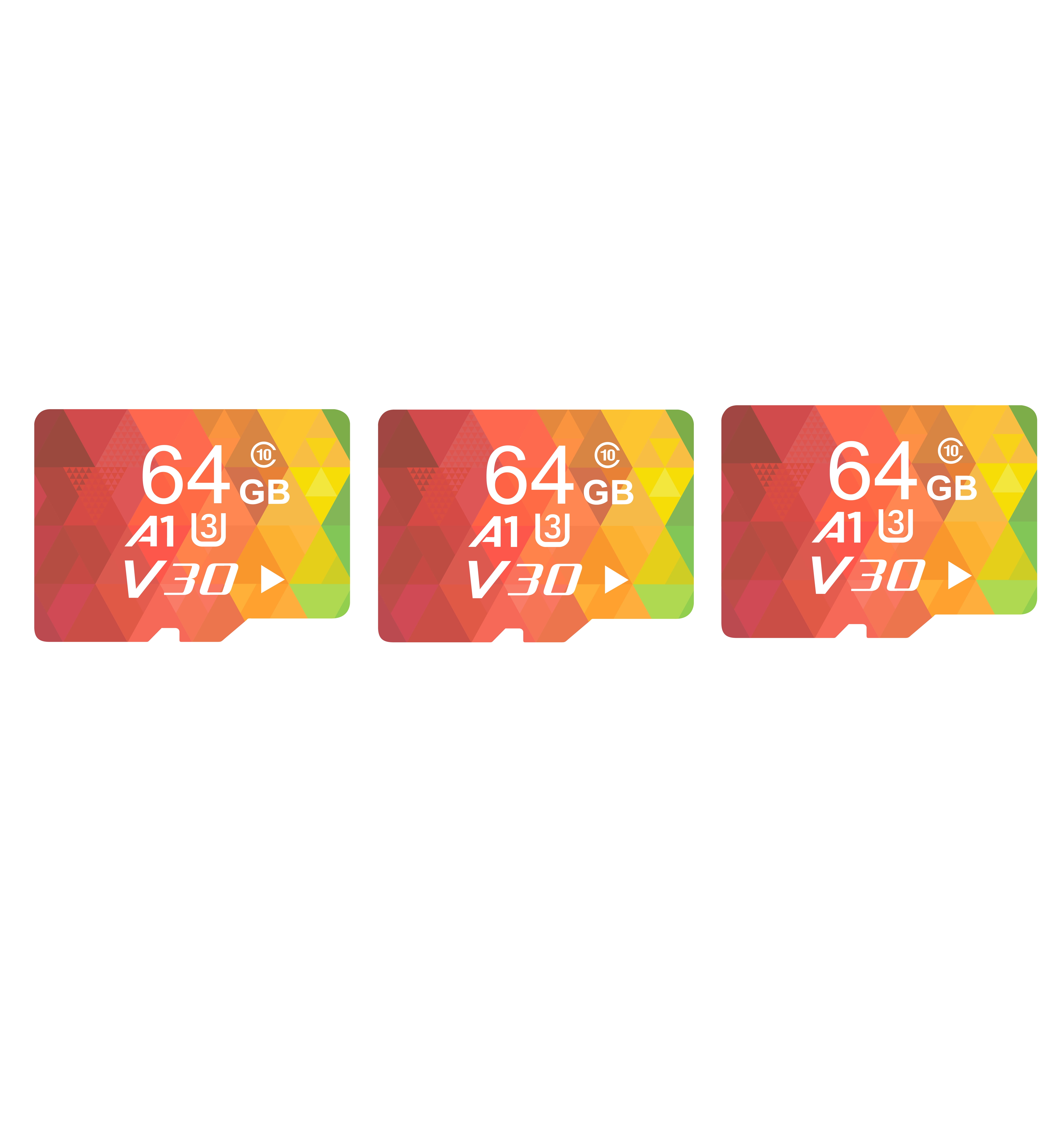 3PCS SD Card 64G