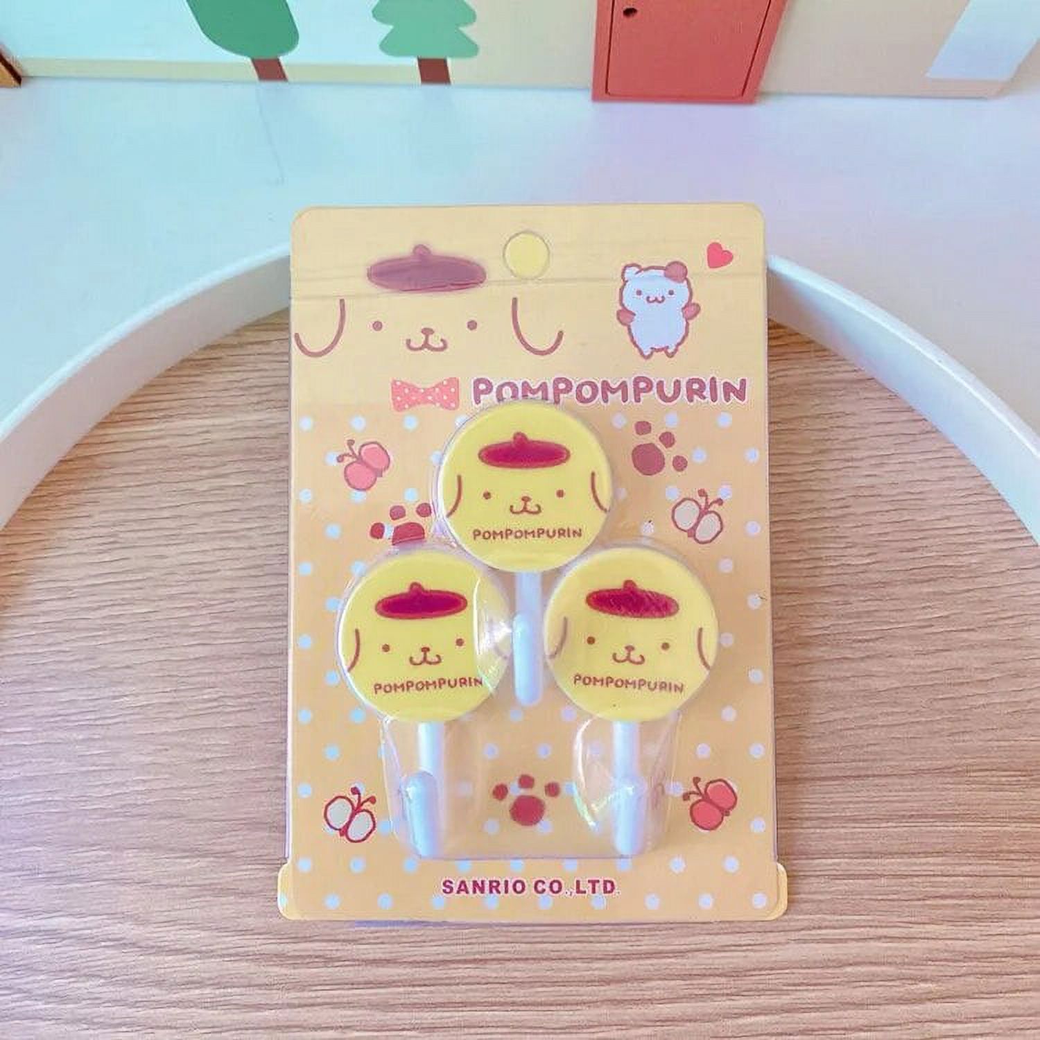 3PCS Sanrio Kawaii Anime Hello Kitty Wall Hooks Cute Sweet My Melody