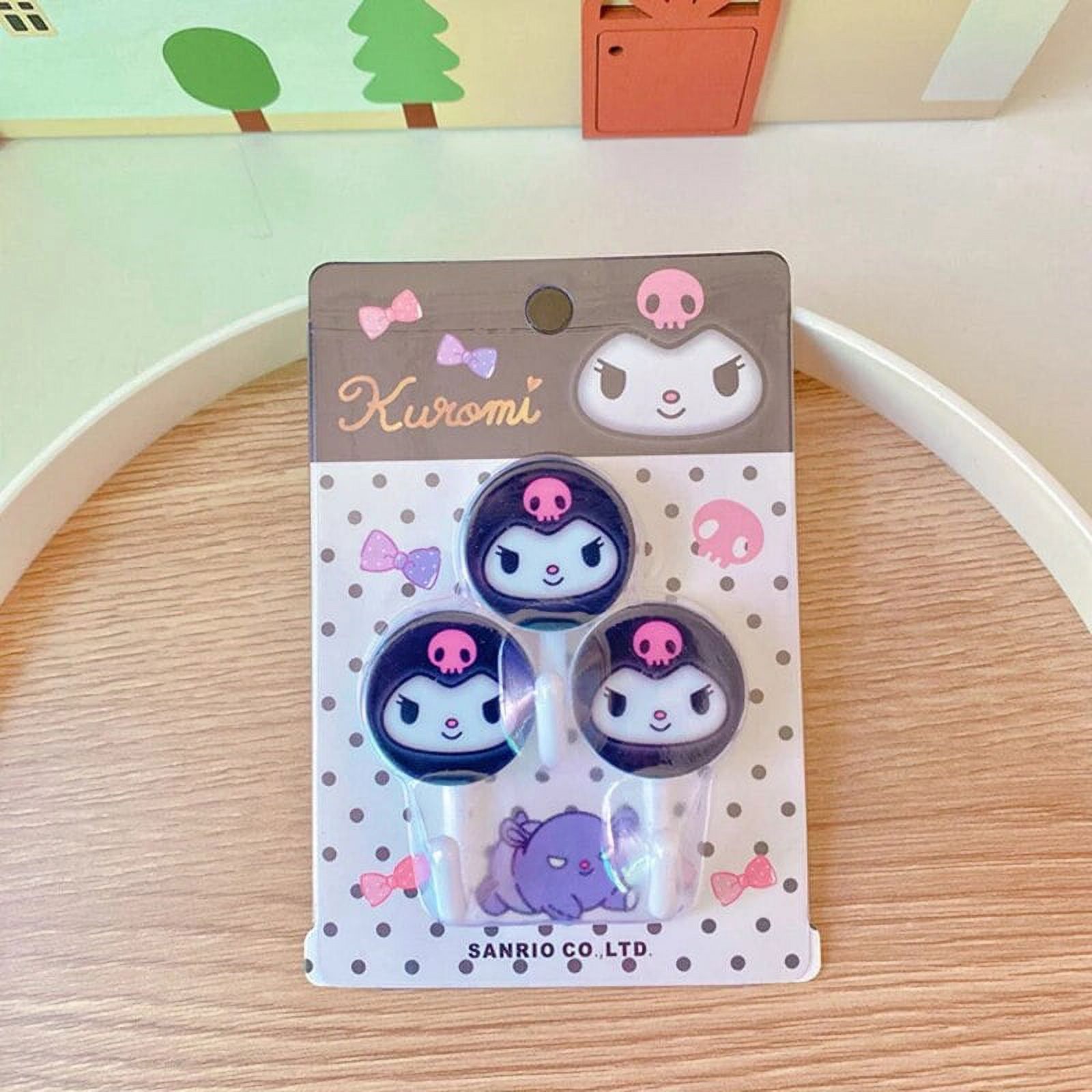 3PCS Sanrio Kawaii Anime Hello Kitty Wall Hooks Cute Sweet My Melody