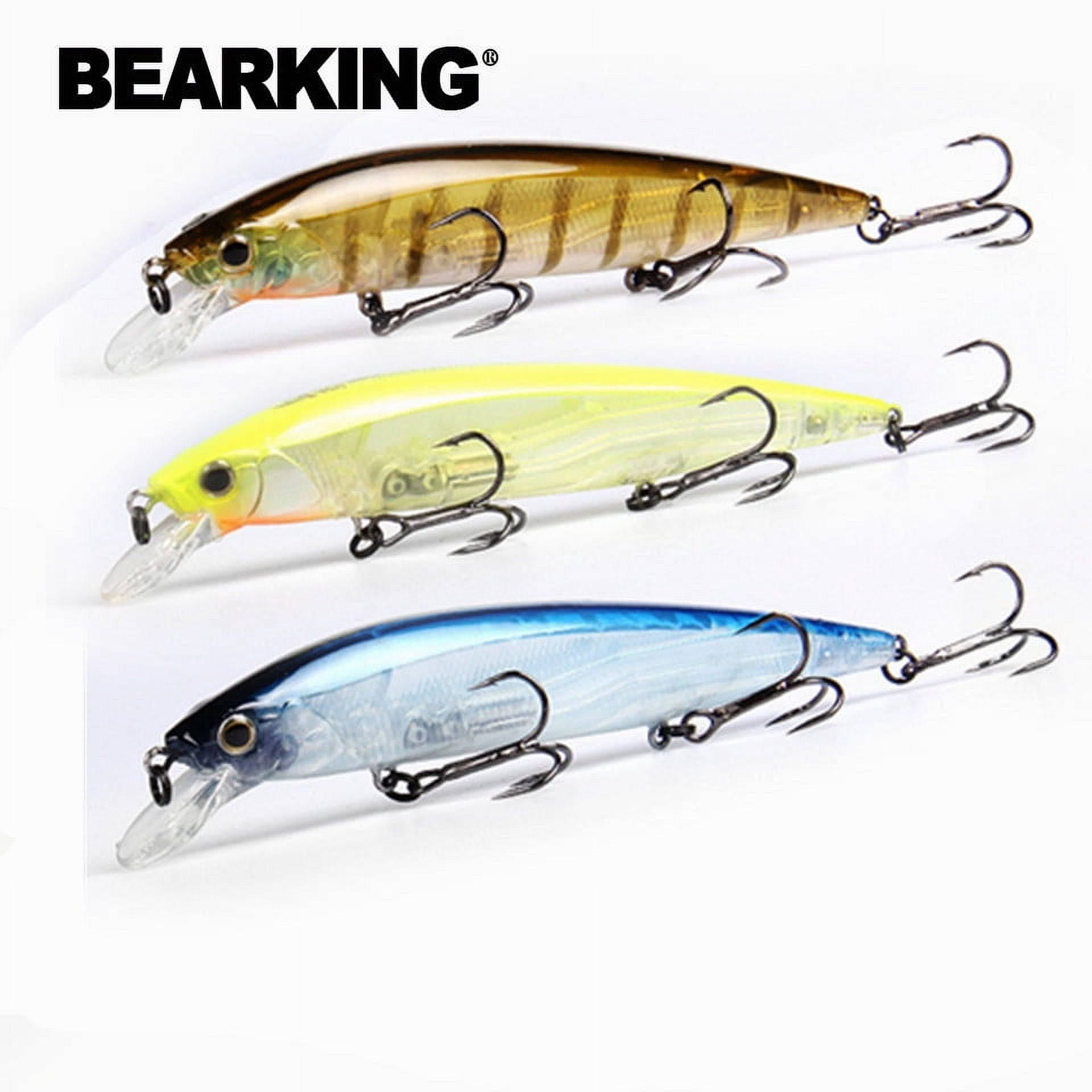 3PCS/Set BEARKING 130mm 22g SP Hot Fishing Lures, Assorted Colors, Minnow Crank Tungsten Weight System Wobbler Model Crank Bait