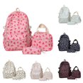 thumbnail image 1 of 3PCS Set Bow Backpack,Back To School Backpack,Middle School Bookbag Students Lightweight Durable Casual Outdoor Daypack College, 1 of 4