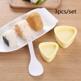 thumbnail image 1 of 3PCS/Set DIY Sushi Mold Onigiri Rice Ball Food Press Triangular Sushi Maker Mold, 1 of 10