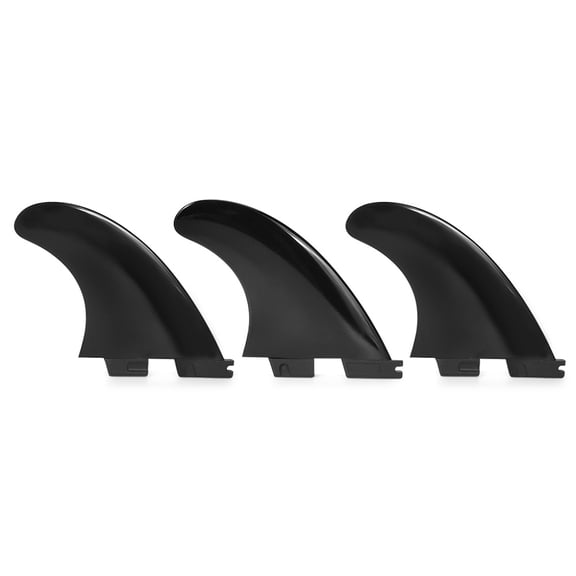 3PCS/Set FCS2 G5 Nylon Plastic Black Professional Surfboard Tail Fin Flexible Surfing AccessoryBlack M SIZE
