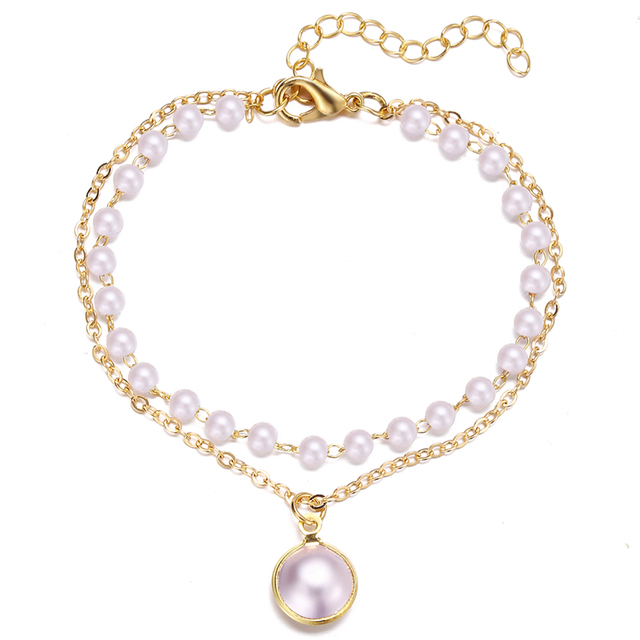 3PCS/Set Fashion Thick Chain Link Bracelets Bangles For Women Vintage