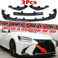 thumbnail image 1 of 3PCS Set Front Bumper Lip for Lexus GS GS350 GS450H F-Sport 2016-2020, Front Spoiler Chin Front Splitter Lip, Carbon Fiber Look, 1 of 11