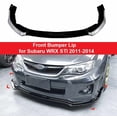 thumbnail image 1 of 3PCS/Set Front Bumper Splitter Lip for Subaru WRX STI 2011-2014, Chin Spoiler Diffuser Lip, Gloss Black, 1 of 4