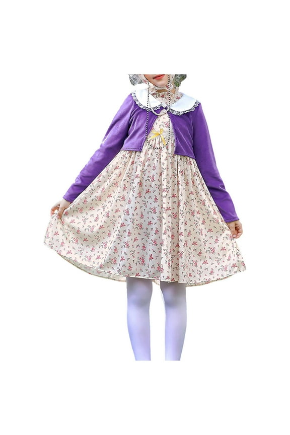 3PCS Set Old Lady for Kids, 100th Days of School , Kids Grandma Accessories disfraz de viejita para niÃ±a Dress Set